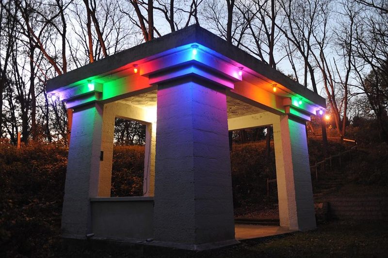 The restored streetcar waiting pavilion can be visited on this hike.