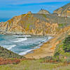 Grey Whale Cove and Look-Out Point from Highway 1.