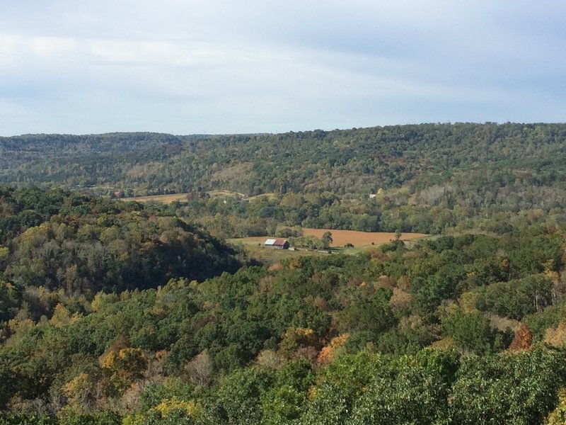 View from Buzzardroost Rock overlook in September