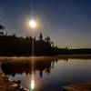 Moon Rising Over Moss Lake