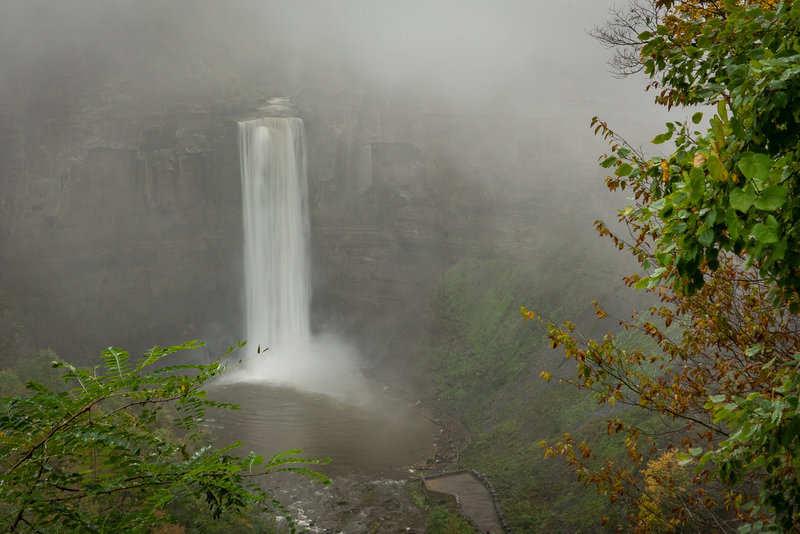 Taughannock Falls on a Foggy Morning