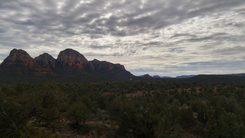 Capitol Butte stands prominently in the distance from Aerie.