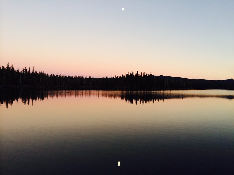 Summit Lake sunset.