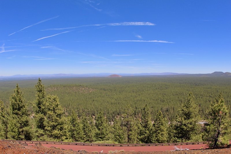 North view from Lava Butte cinder cone.