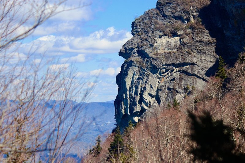 Grandfather Mountain in the midst of the early spring foliage (or lack thereof) .