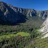 Western Yosemite Valley from the first overlook on Yosemite Falls Trail.