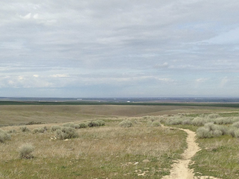 View of the Columbia River valley in the distance