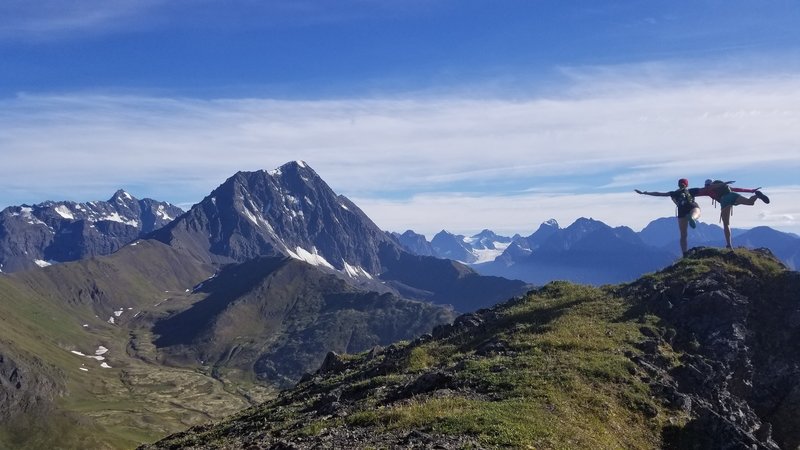 Bold Peak and Eklutna Glacier from Bleak Peak.