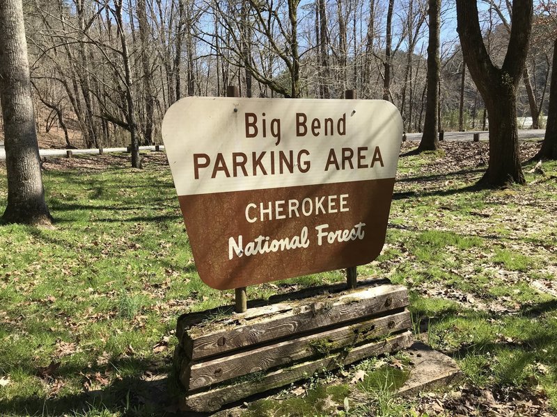 Big Bend Parking Area on Benton MacKaye Trail.