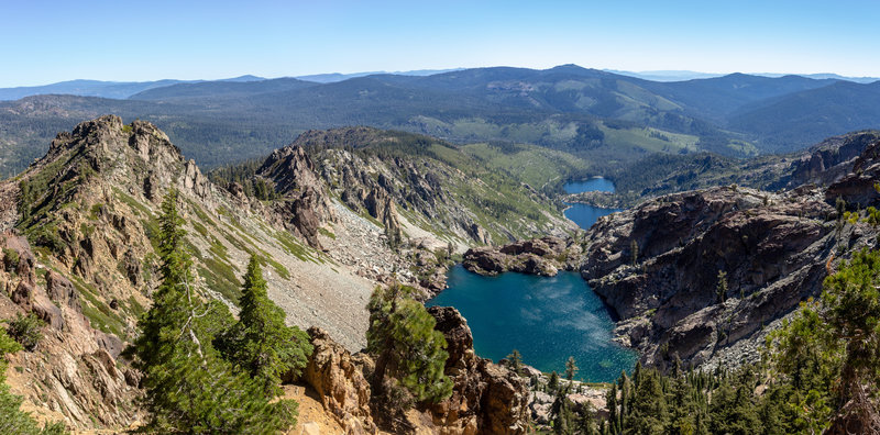 Young America Lake (front), Upper Sardine Lake (middle), and Lower Sardine Lake (back)