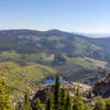 Lower Sardine Lake from the ascent up Sierra Buttes