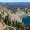 Young America Lake is surrounded by steep, rocky spires