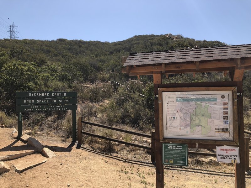 Sycamore Canyon Trailhead.