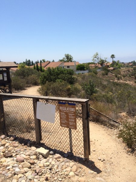 Top of Camino Ruiz Trail. Awesome singletrack.