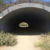 This underpass goes to a place called Clews Ranch.