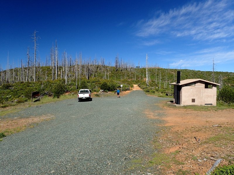 The now treeless Kalmiopsis Rim Trailhead