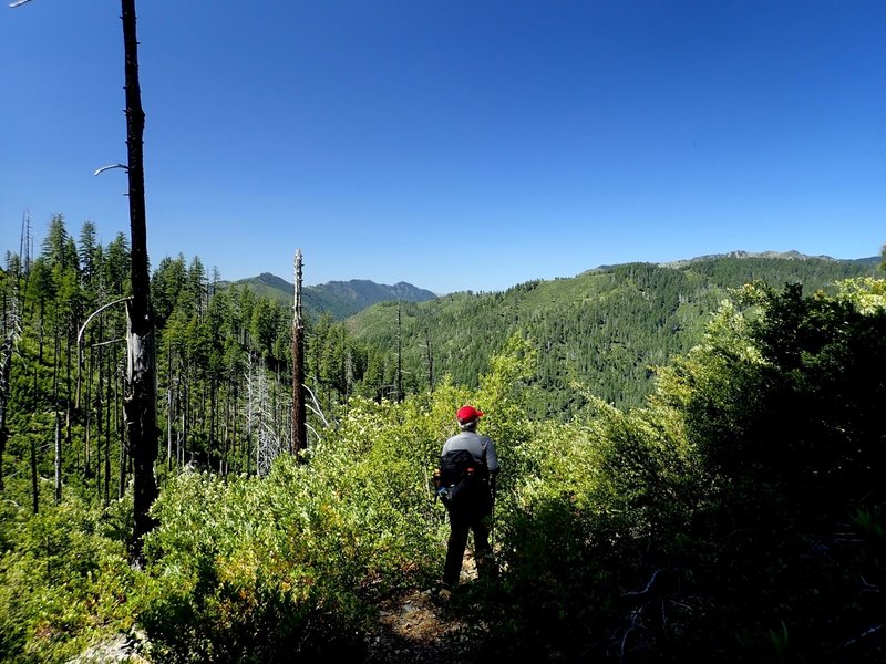 View of Silver Peak from the saddle