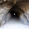 The 130-foot long tunnel through the ridge