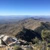 The summit view, looking west.