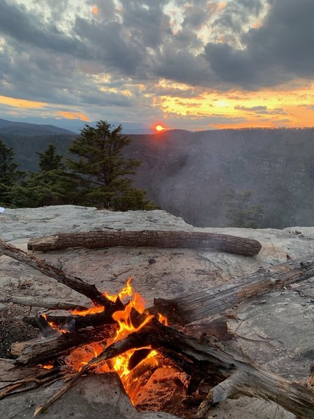 Sunset view campsite.