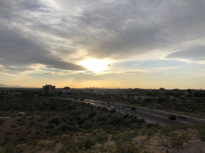 Looking west from high point on Cactus Trail