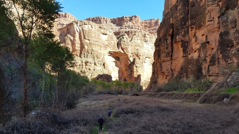 Past Mooney Falls, on the way to Beaver Falls, from the Campground.