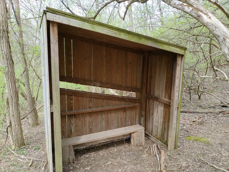 Animal Blind and Bench