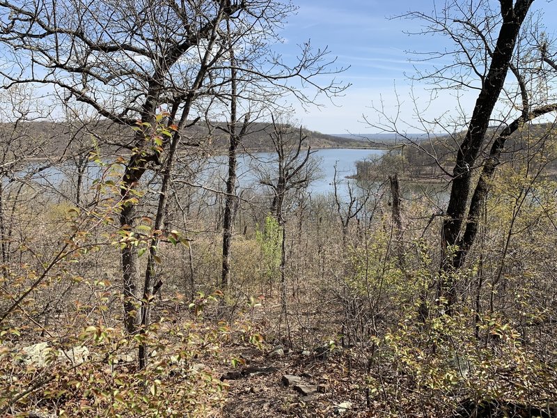 Scenic views from Bixhoma Bluff Trail.