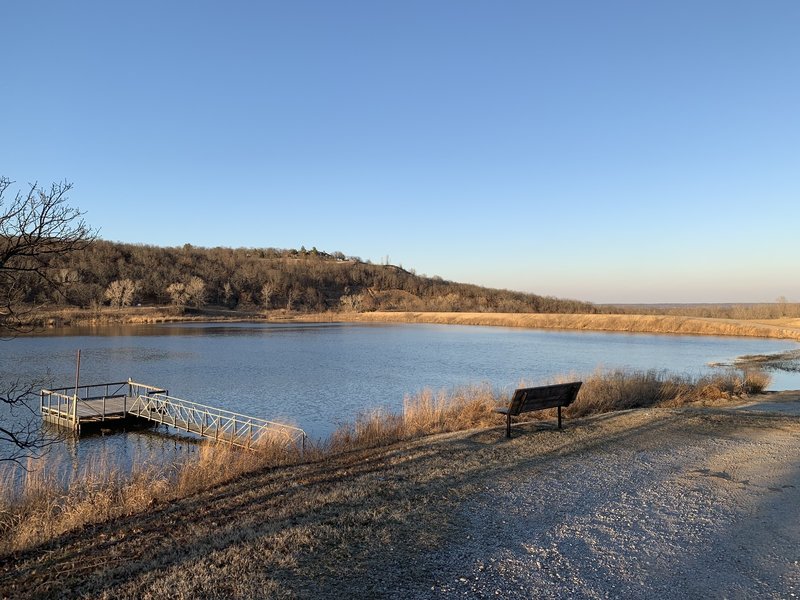 Bixhoma Lake/Dam from east end of Bixhoma Lake Trail