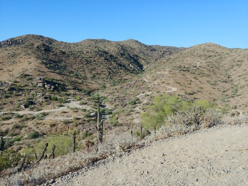 From the top of the trail you have beautiful views into the valley.