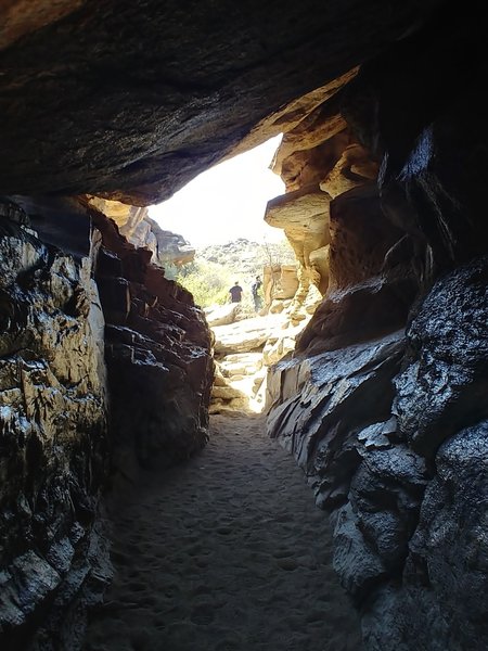 If you still have energy after the trek up the Mormon Trail, continue a little further to the Natural Tunnel. You'll be treated to a cool respite and fun pics!