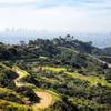 View of the Observatory with Down Town Los Angeles in the distance.