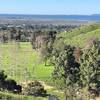 The view of Arroyo Verde Park from the back trail. The Pacific Ocean and Anacapa Island are in the distance.