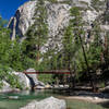 The bridge across the South Fork Kings River with North Mountain in the background