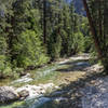 Upstream South Fork Kings River from the Bailey Bridge