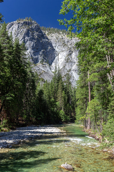 Downstream South Fork Kings River from the Bailey Bridge