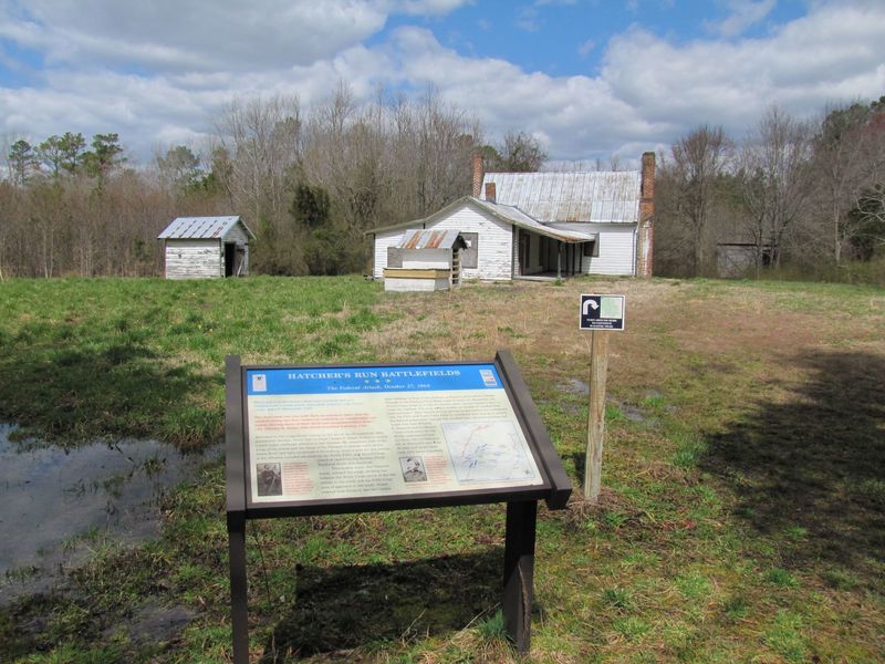 Stop number 2 at the Hatcher's Run Battlefield trail.