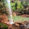 Waterfall at the end of Lower Emerald Pools trail. Fabulous after the rain!