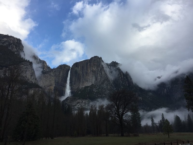 Yosemite Falls, early Spring great snow year