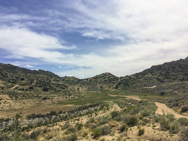 A first look at the beginning of the Embudo Canyon trail!