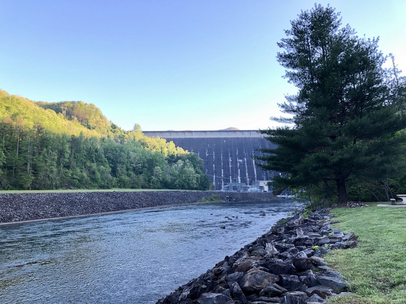 Fontana Dam from the Fontana Dam Campground