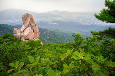 Uiam Rock overlooking the city