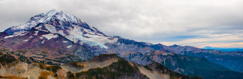 Commanding Views of Rainier and everything on this side of the park