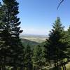 Near the top of Leverich Canyon, you've climbed quite a ways by this point.