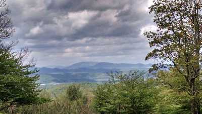 View of distant mountains from the summit of Rich Mountain.
