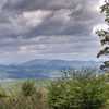 View of distant mountains from the summit of Rich Mountain.