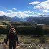 Nathan Palmisano on the first day of the Huemul Circuit