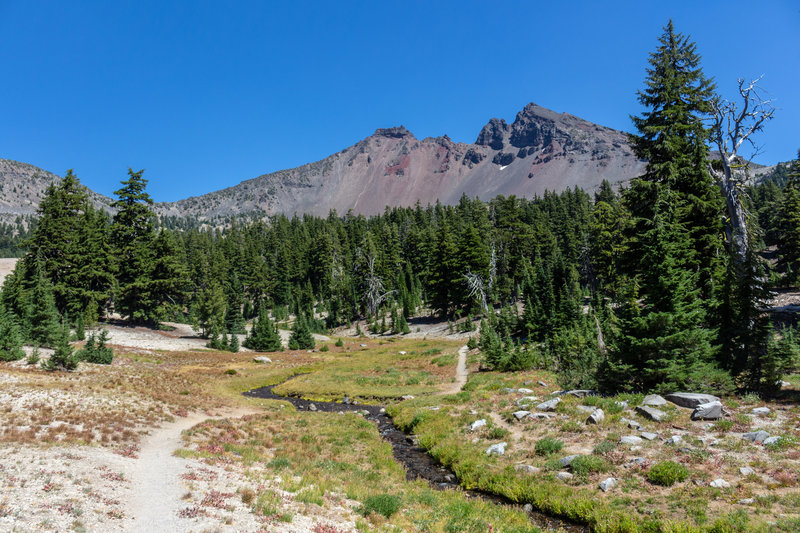 Cross this creek as you get closer to Broken Top