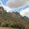 View of all four peaks west side of the mountain.