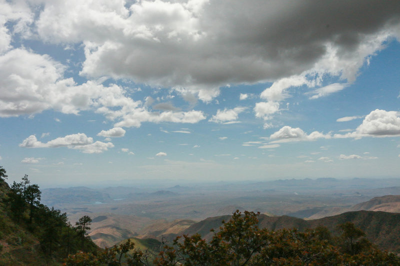 Facing west, you can see the McDowell Mountains on the right side of the picture. Taken on Amethyst Trail